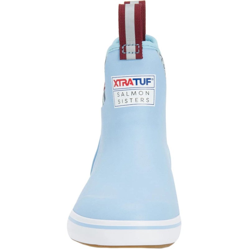 Xtratuf Women's Salmon Sisters 6 in Ankle Deck Boot, Blue, Size 8(M) - Image 3